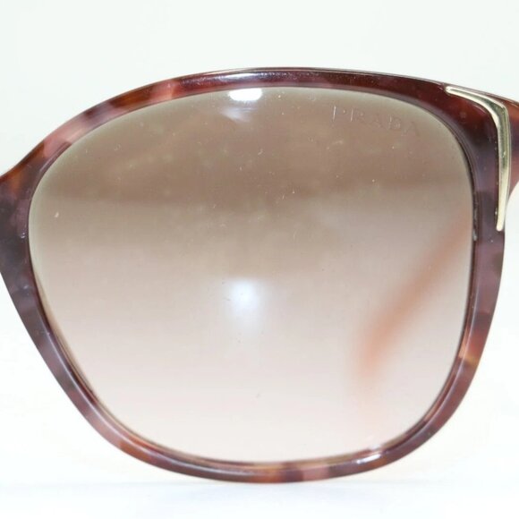 Prada Women's SPR01O 55 17 UE0-0A6 Spotted Brown Pink/Brown Graidient Sunglasses - Picture 7 of 16
